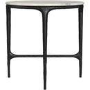  Coaster Furniture Hermas 710738-S2 2-piece Round Marble Coffee and End Table Set - White IMAGE 6