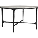  Coaster Furniture Hermas 710738-S3 3-piece Round Marble Coffee and End Table Set - White IMAGE 8