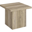  Coaster Furniture Devar 710878-S2 2-piece Square Coffee End Table Set - Distressed Pine IMAGE 3
