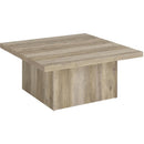  Coaster Furniture Devar 710878-S3 3-piece Square Coffee End Table Set - Distressed Pine IMAGE 8