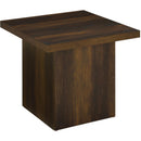  Coaster Furniture Devar 710888-S3 3-piece Square Coffee and End Table Set - Dark Pine IMAGE 3
