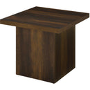  Coaster Furniture Devar 710888-S3 3-piece Square Coffee and End Table Set - Dark Pine IMAGE 5