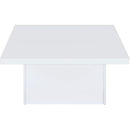 Coaster Furniture Devar 710898-S2 2-piece Square Coffee End Table Set - White High Gloss IMAGE 11