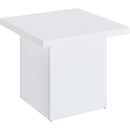  Coaster Furniture Devar 710898-S2 2-piece Square Coffee End Table Set - White High Gloss IMAGE 3