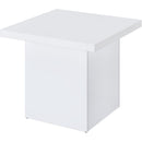  Coaster Furniture Devar 710898-S2 2-piece Square Coffee End Table Set - White High Gloss IMAGE 5
