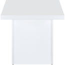  Coaster Furniture Devar 710898-S2 2-piece Square Coffee End Table Set - White High Gloss IMAGE 6
