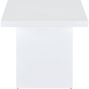  Coaster Furniture Devar 710898-S3 3-piece Square Coffee End Table Set - White High Gloss IMAGE 4