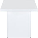  Coaster Furniture Devar 710898-S3 3-piece Square Coffee End Table Set - White High Gloss IMAGE 7