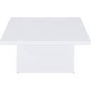  Coaster Furniture Devar 710898-S3 3-piece Square Coffee End Table Set - White High Gloss IMAGE 9