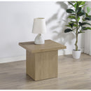  Coaster Furniture Devar 710917 Square Engineered Wood End Table - Latte IMAGE 4
