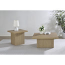  Coaster Furniture Devar 710918-S2 2-piece Square Cocktail Coffee End Table Set - Latte IMAGE 2