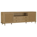  Coaster Furniture Arini 720253 Rattan Cane 2-door TV Stand Media Console - Sand Wash IMAGE 1