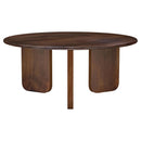  Coaster Furniture Dale 721998-S2 2-piece Solid Wood Coffee and End Table Set - Brown IMAGE 7