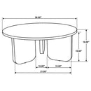  Coaster Furniture Dale 721998-S2 2-piece Solid Wood Coffee and End Table Set - Brown IMAGE 8