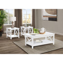  Coaster Furniture Skyview 722088-S3 3-piece Rectangular Lift Top Coffee Table Set - White IMAGE 2