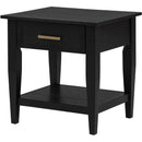  Coaster Furniture Lindenton 722727 1-drawer Wood Occasional End Table - Black IMAGE 6