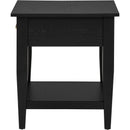  Coaster Furniture Lindenton 722727 1-drawer Wood Occasional End Table - Black IMAGE 7