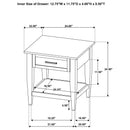  Coaster Furniture Lindenton 722757 1-drawer Wood Occasional End Table - Blonde IMAGE 13