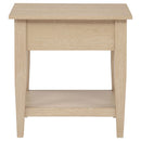  Coaster Furniture Lindenton 722757 1-drawer Wood Occasional End Table - Blonde IMAGE 1