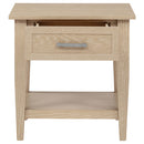  Coaster Furniture Lindenton 722757 1-drawer Wood Occasional End Table - Blonde IMAGE 2