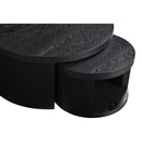  Coaster Furniture Sweeney 722820 2-piece Round Wood Occasional Nesting Table Set - Black IMAGE 1