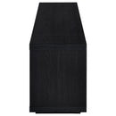  Coaster Furniture Deiter 722833 79-inch TV Stand Fireplace Media Console - Black IMAGE 1