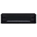  Coaster Furniture Deiter 722833 79-inch TV Stand Fireplace Media Console - Black IMAGE 8