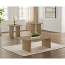  Coaster Furniture Adina 722858-S3 3-piece Wood Coffee Table Set - Distressed Light Brown IMAGE 1
