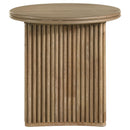  Coaster Furniture Adina 722938-S2 2-piece Round Coffee Table Set - Distressed Light Brown IMAGE 2