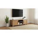  Coaster Furniture Beasley 723323 2-Door 71-Inch Wood TV Stand Media Console - Golden Oak IMAGE 5