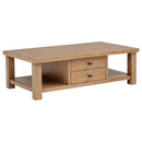  Coaster Furniture Beasley 723328-S3 3-Piece Wood Coffee Table Set - Golden Oak IMAGE 9