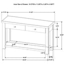  Coaster Furniture Beasley 723329 2-Drawer Wood Console Table - Golden Oak IMAGE 9