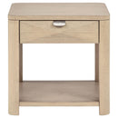  Coaster Furniture Marcelo 736057 Wood End Table with Drawer and Shelf - Light Elm IMAGE 13