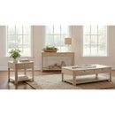  Coaster Furniture Marcelo 736058 Wood Coffee Table with 2 Drawers and Shelf - Light Elm IMAGE 14
