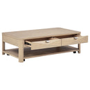  Coaster Furniture Marcelo 736058-S3 3-piece Coffee Table Set with Storage - Light Elm IMAGE 7