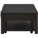  Coaster Furniture Marcelo 736068 Wood Coffee Table with 2 Drawers and Shelf - Coffee IMAGE 6