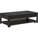  Coaster Furniture Marcelo 736068 Wood Coffee Table with 2 Drawers and Shelf - Coffee IMAGE 7