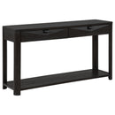  Coaster Furniture Marcelo 736069 Sofa Console Table with 2 Drawers and Shelf - Coffee IMAGE 1