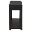  Coaster Furniture Marcelo 736069 Sofa Console Table with 2 Drawers and Shelf - Coffee IMAGE 3