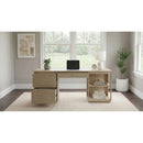  Coaster Furniture Harkes 800797 75-inch 3-drawer Computer Desk with Adjustable Shelf - Light Elm IMAGE 2