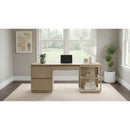  Coaster Furniture Harkes 800797 75-inch 3-drawer Computer Desk with Adjustable Shelf - Light Elm IMAGE 3