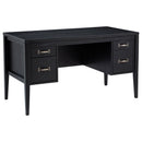  Coaster Furniture Graham 800866 54-inch 4-drawer Double Pedestal Lift Top Computer Desk - Black IMAGE 1