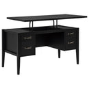  Coaster Furniture Graham 800866 54-inch 4-drawer Double Pedestal Lift Top Computer Desk - Black IMAGE 7