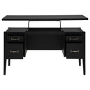  Coaster Furniture Graham 800866 54-inch 4-drawer Double Pedestal Lift Top Computer Desk - Black IMAGE 8
