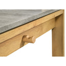  Coaster Furniture Besler 801075 47-inch SmartTop Writing Desk with Shelf - Cement/Natural IMAGE 3
