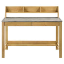  Coaster Furniture Besler 801075 47-inch SmartTop Writing Desk with Shelf - Cement/Natural IMAGE 8