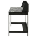  Coaster Furniture Besler 801076 47-inch SmartTop Writing Desk with Shelf - Grey Stone/Black IMAGE 11