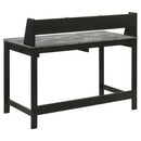  Coaster Furniture Besler 801076 47-inch SmartTop Writing Desk with Shelf - Grey Stone/Black IMAGE 3