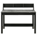 Coaster Furniture Besler 801076 47-inch SmartTop Writing Desk with Shelf - Grey Stone/Black IMAGE 9