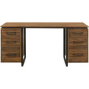  Coaster Furniture Berhalter 801596 6-Drawer Double Pedestal File Computer Desk IMAGE 5